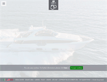 Tablet Screenshot of ferretti-yachts.com